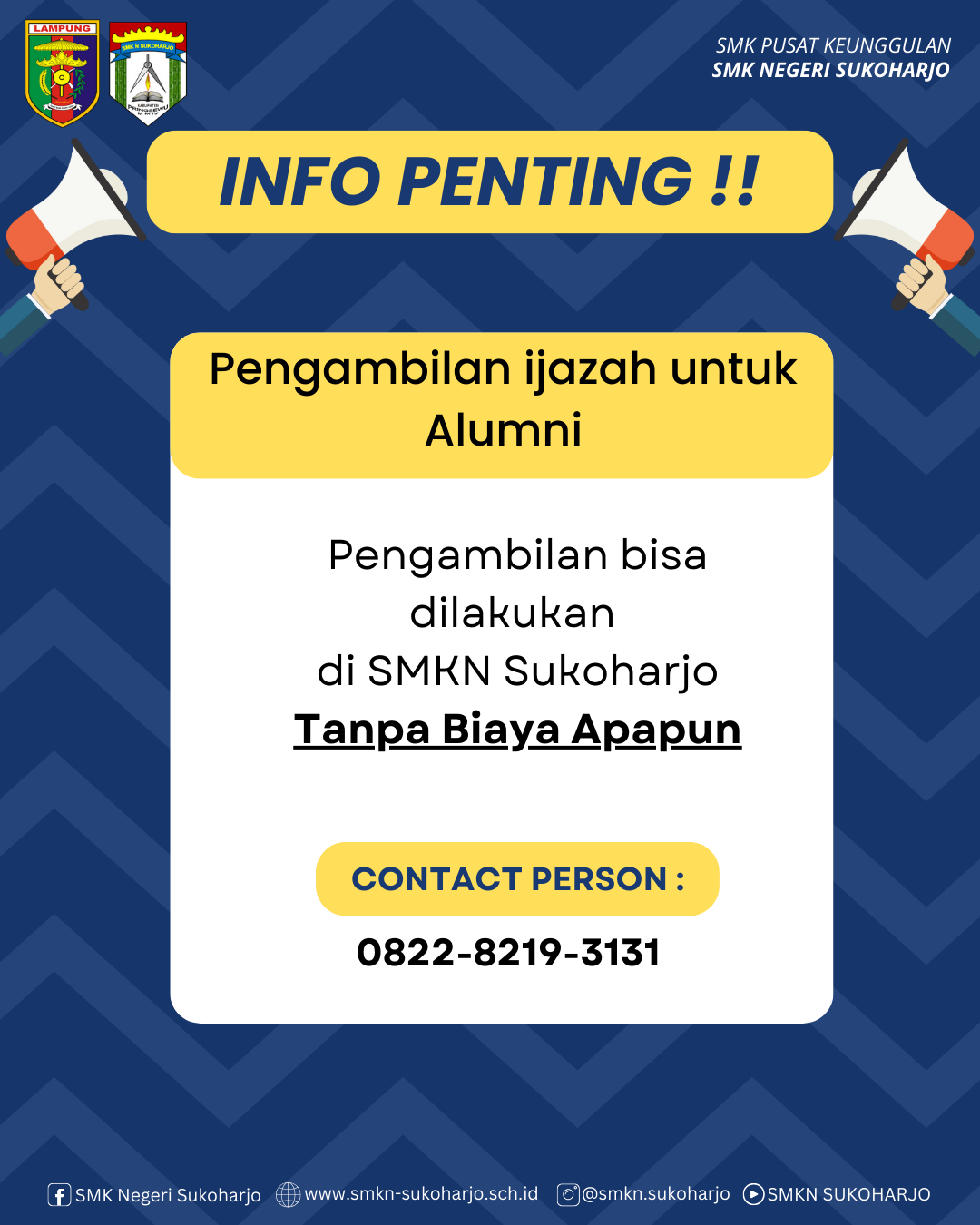 INFORMASI PENTING UNTUK ALUMNI SMKN SUKOHARJO
