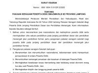 PAKAIAN SERAGAM PESERTA DIDIK SMA/SMK/SLB SE PROVINSI LAMPUNG
