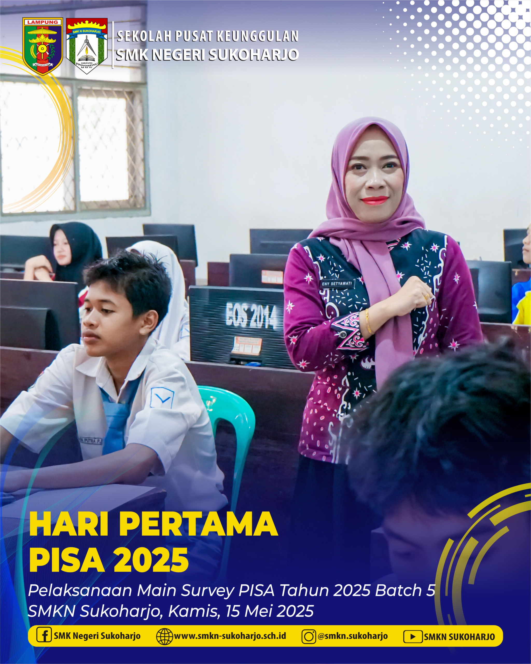 SMKN Sukoharjo Menjadi Tempat Pelaksanaan Programme for International Student Assessment (PISA) 2025 Batch 5