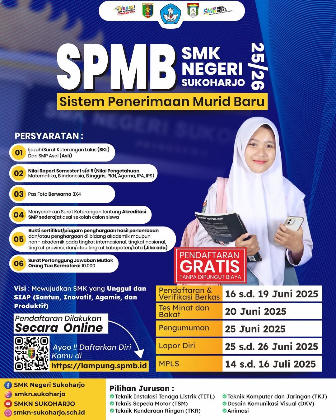 UPDATE!! Informasi SPMB SMKN Sukoharjo 2025/2026